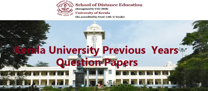 Kerala University Previous Year Question Papers