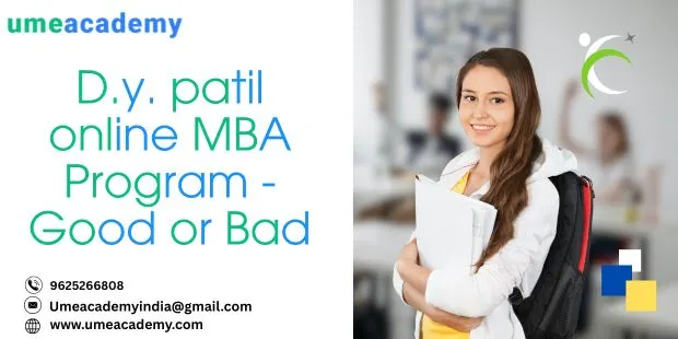 D.Y. Patil online MBA Program - Good or Bad