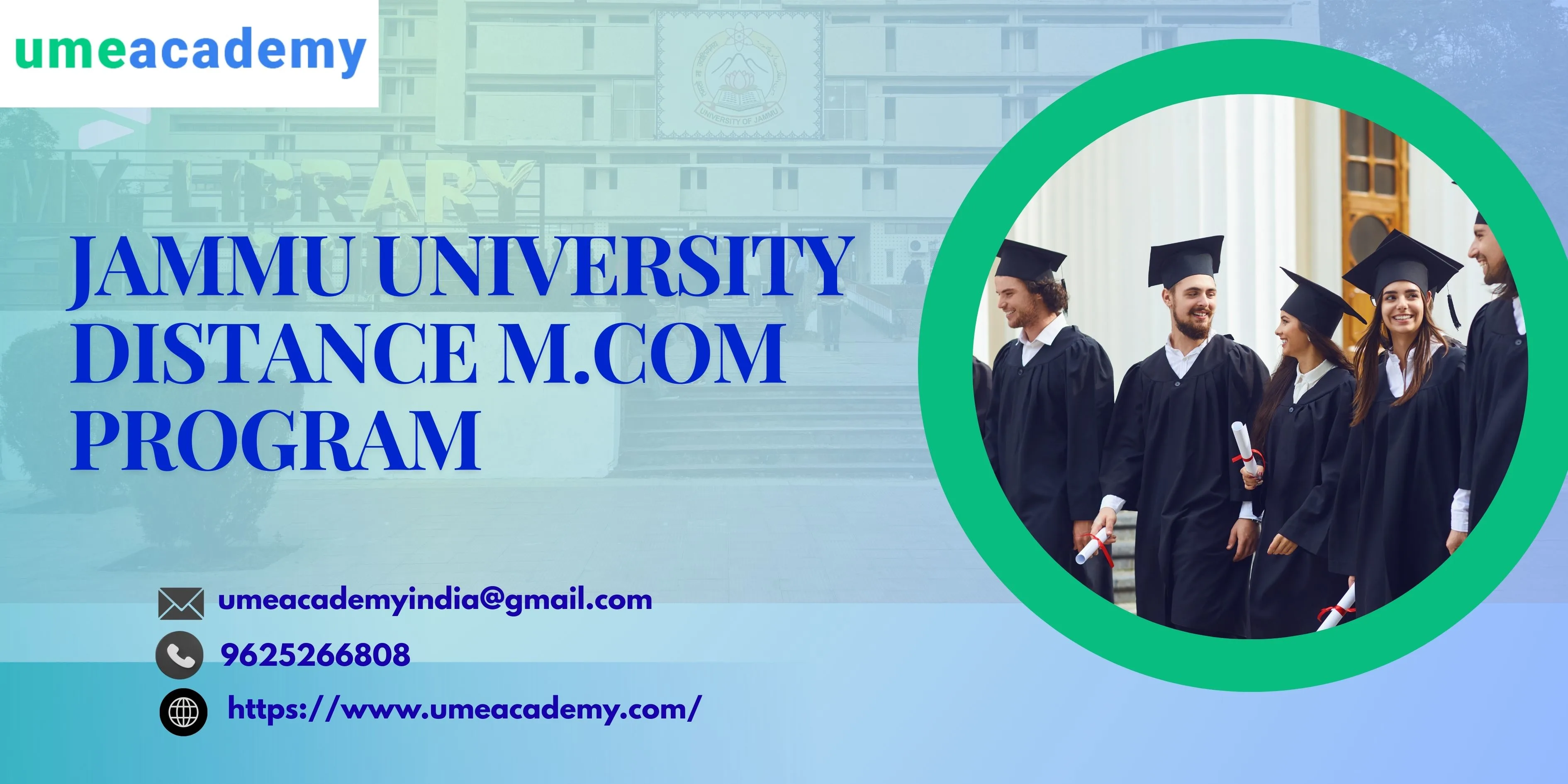 Jammu University Distance M.Com Program
