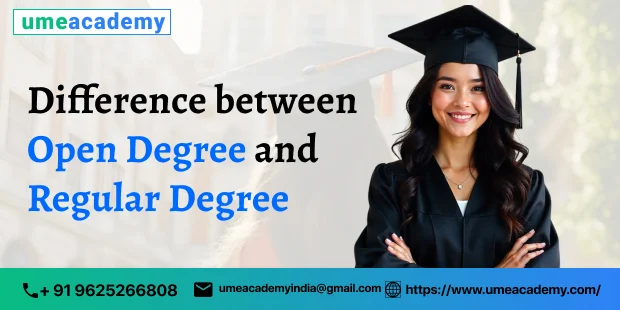 Difference between Open Degree and Regular Degree