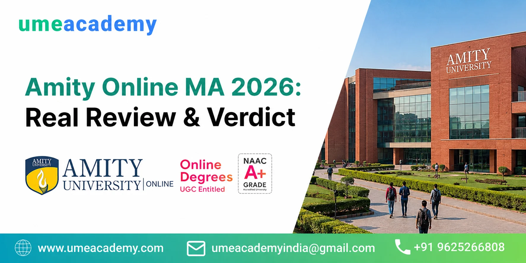Amity Online MA 2026 Real Review & Verdict