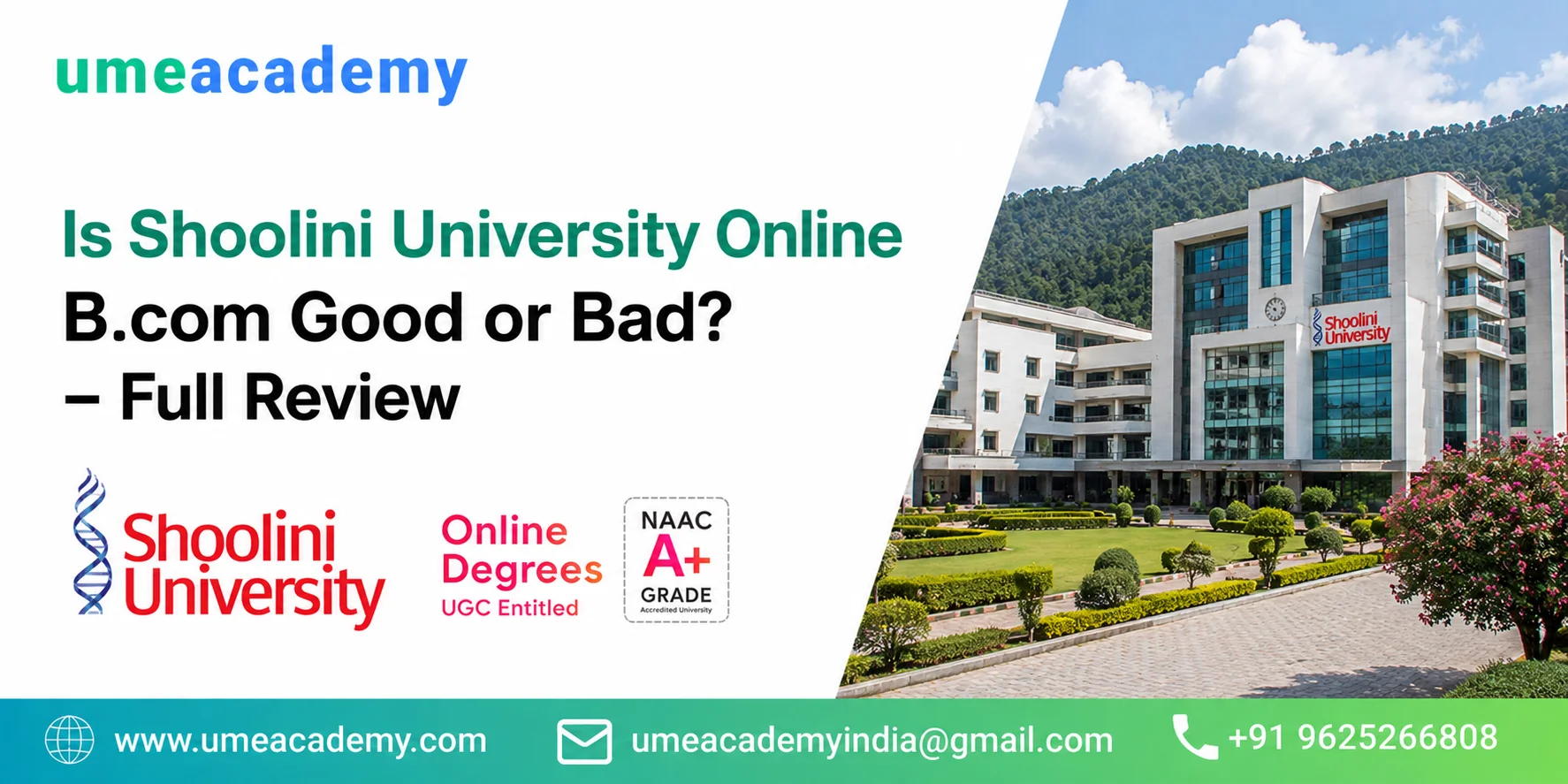 Is Shoolini University Online B.com Good or Bad – Full Review
