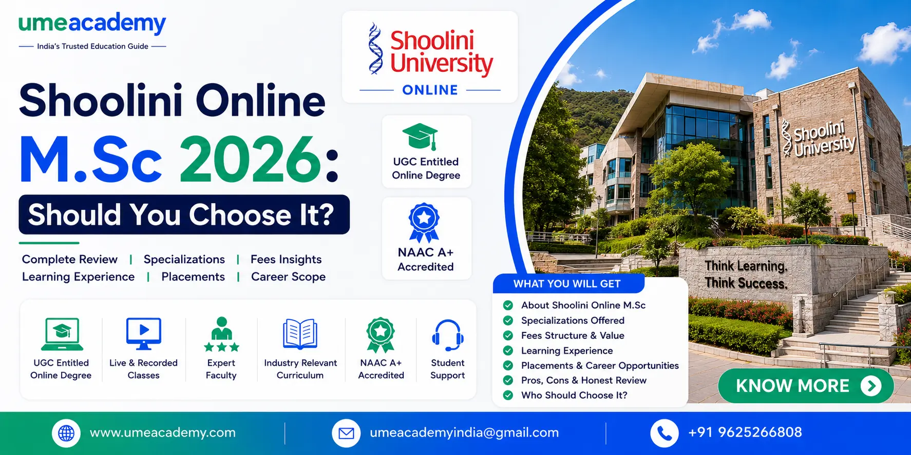 Shoolini Online MSc 2026: Should You Choose It