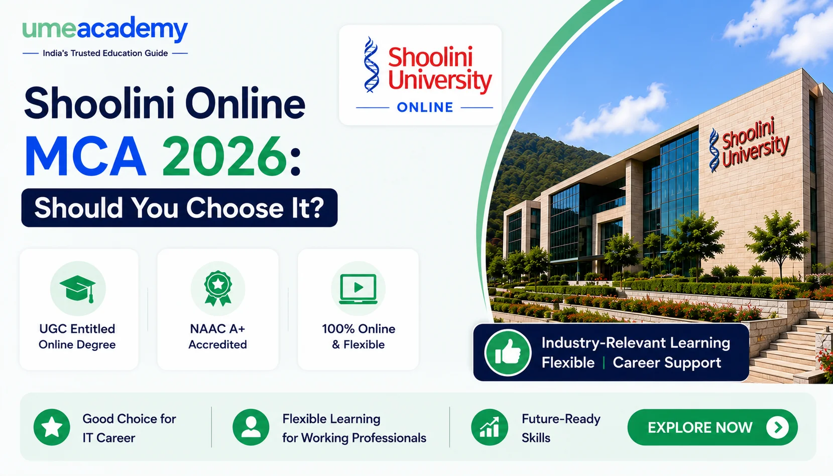 Shoolini Online MCA 2026: Should You Choose It?