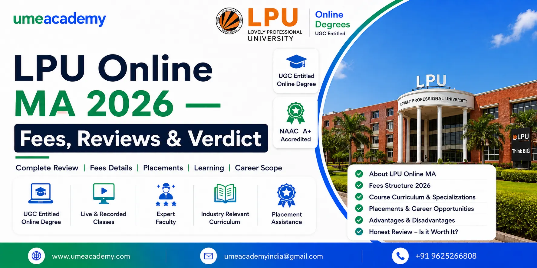 LPU Online MA 2026 — Fees, Reviews & Verdict