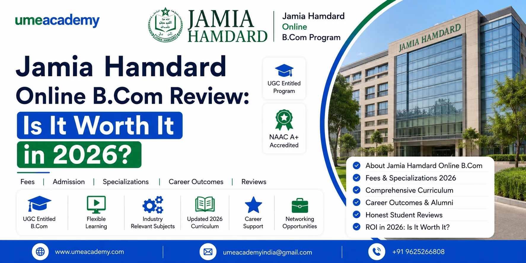 Jamia Hamdard Online B.Com Review: Is It Worth It in 2026?