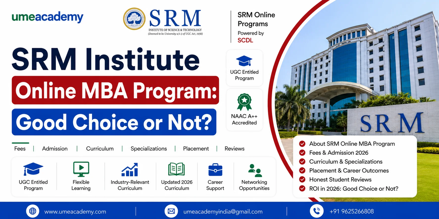 SRM Institute Online MBA Program: Good Choice or Not?