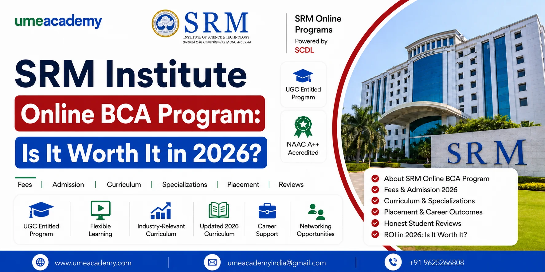 SRM Institute Online BCA Program: Is It Worth It in 2026?