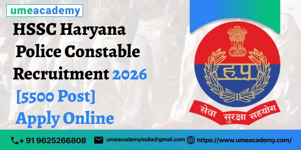 HSSC Haryana Police Constable Recruitment 2026 (5500 Posts) Apply Online