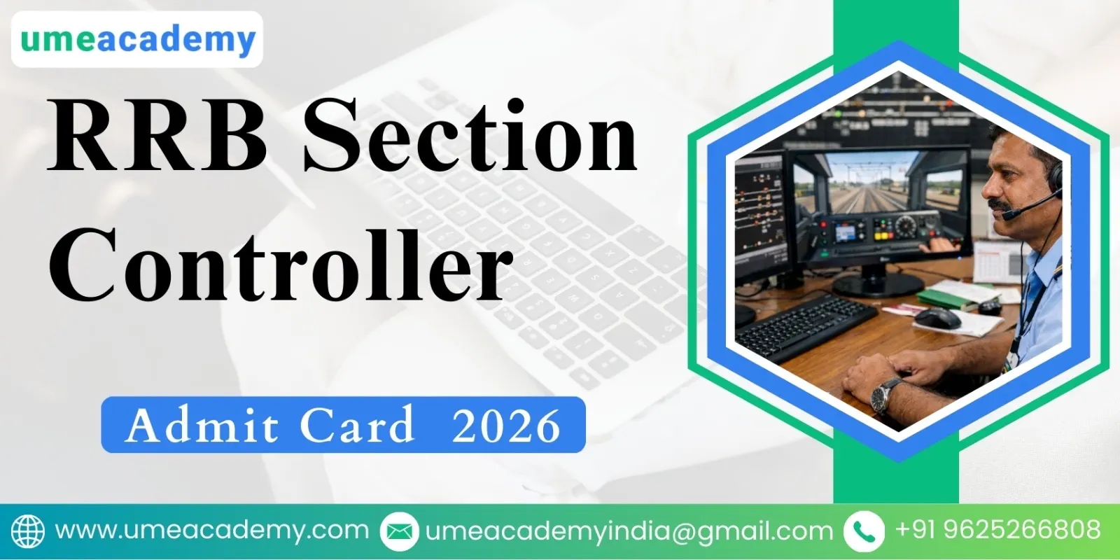 RRB Section Controller Admit Card 2026