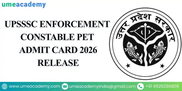 UPSSSC Enforcement Constable PET Admit Card 2026 Release