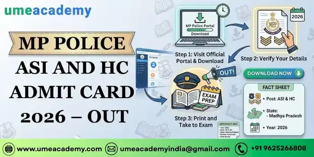 MP Police ASI and HC Admit Card 2026 – Out