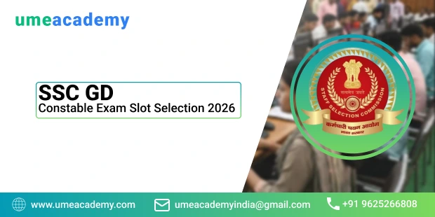 SSC GD Constable Exam Slot Selection 2026: OUT