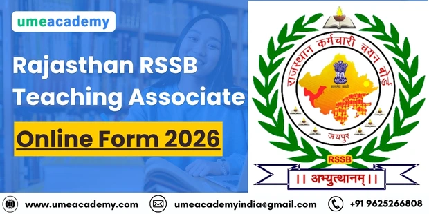 Rajasthan RSSB Teaching Associate Online Form 2026