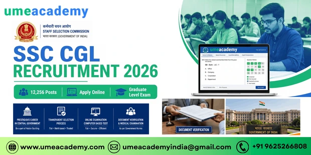 SSC CGL Recruitment 2026 [12,256 Posts] Tier-1 Apply Online